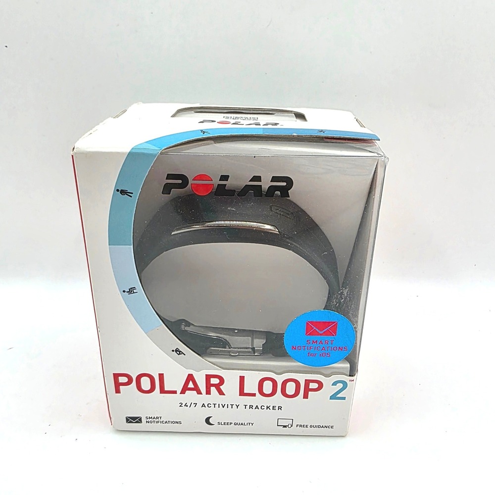 Polar Loop 2 Activity Tracker Smoky Black Smart Bracelet Waterproof